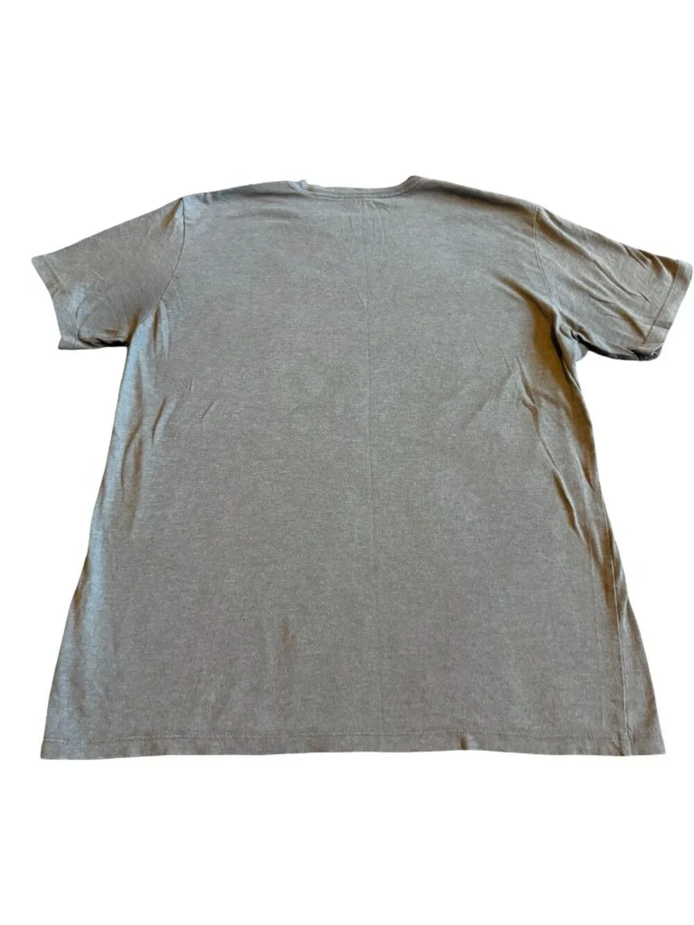 The North Face Grey T-Shirt Blue Detail Logo Stretch Classic Short Sleeve Large